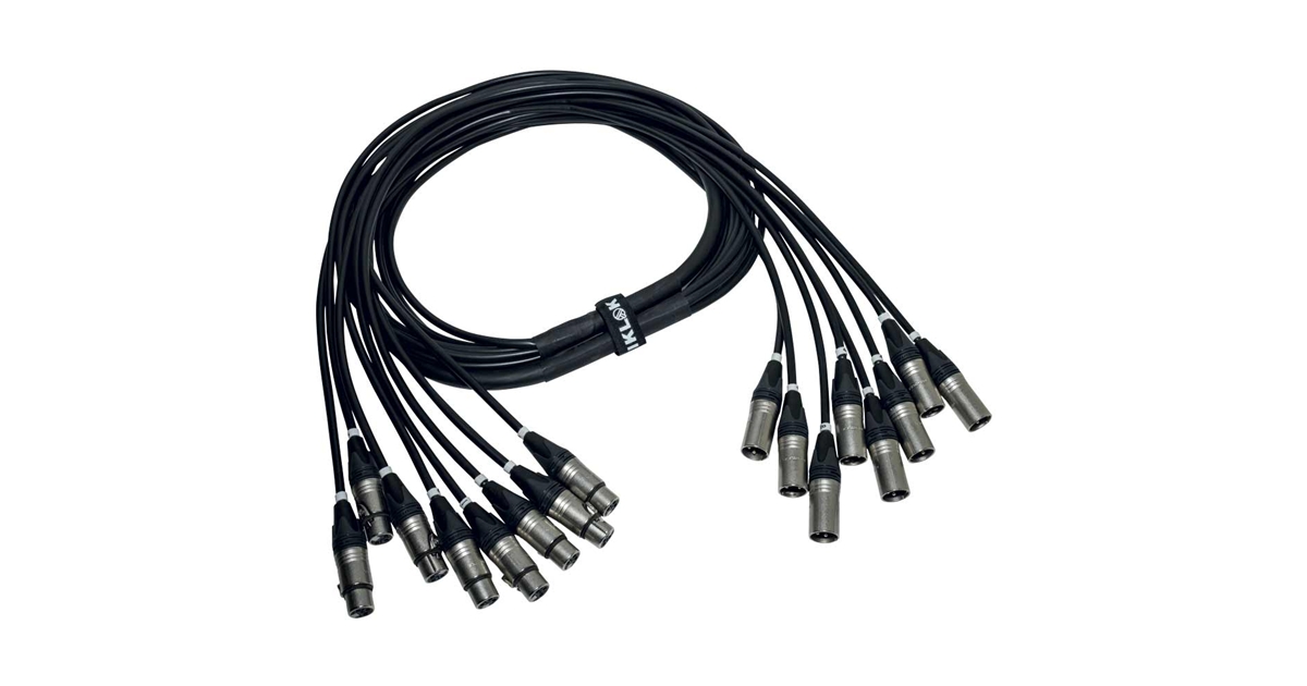 Quik Lok ITPRO/8MF-5 Frusta 8 Canali Cannon XLR 5 mt