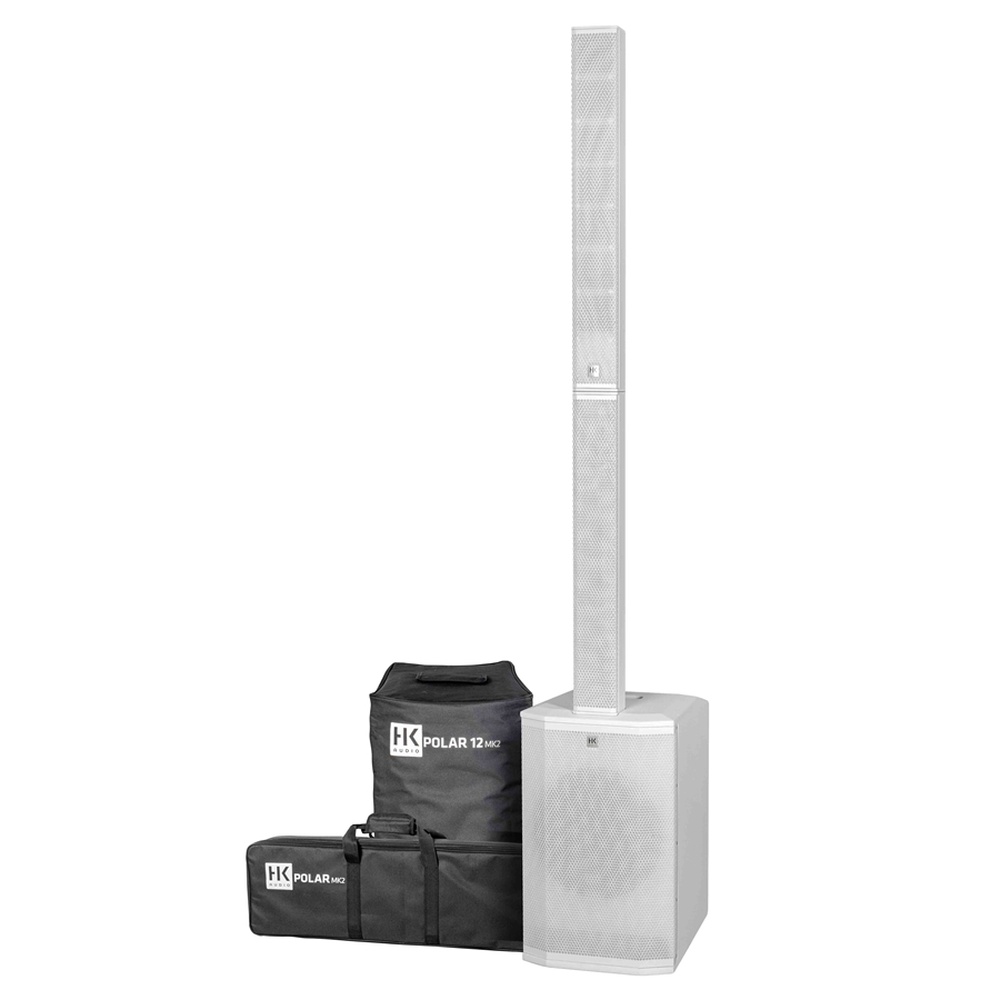 HK Audio Polar 12 MKII W - Sistema A Colonna Attivo 2000W Bluetooth 5.0 Bianco