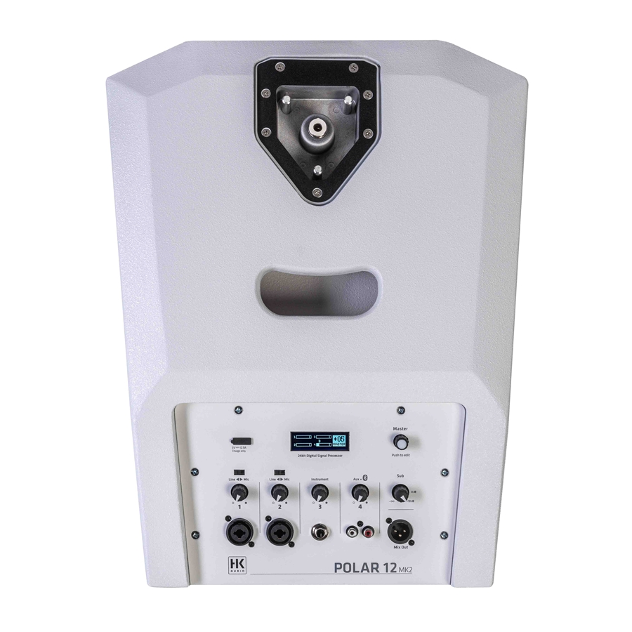 HK Audio Polar 12 MKII W - Sistema A Colonna Attivo 2000W Bluetooth 5.0 Bianco