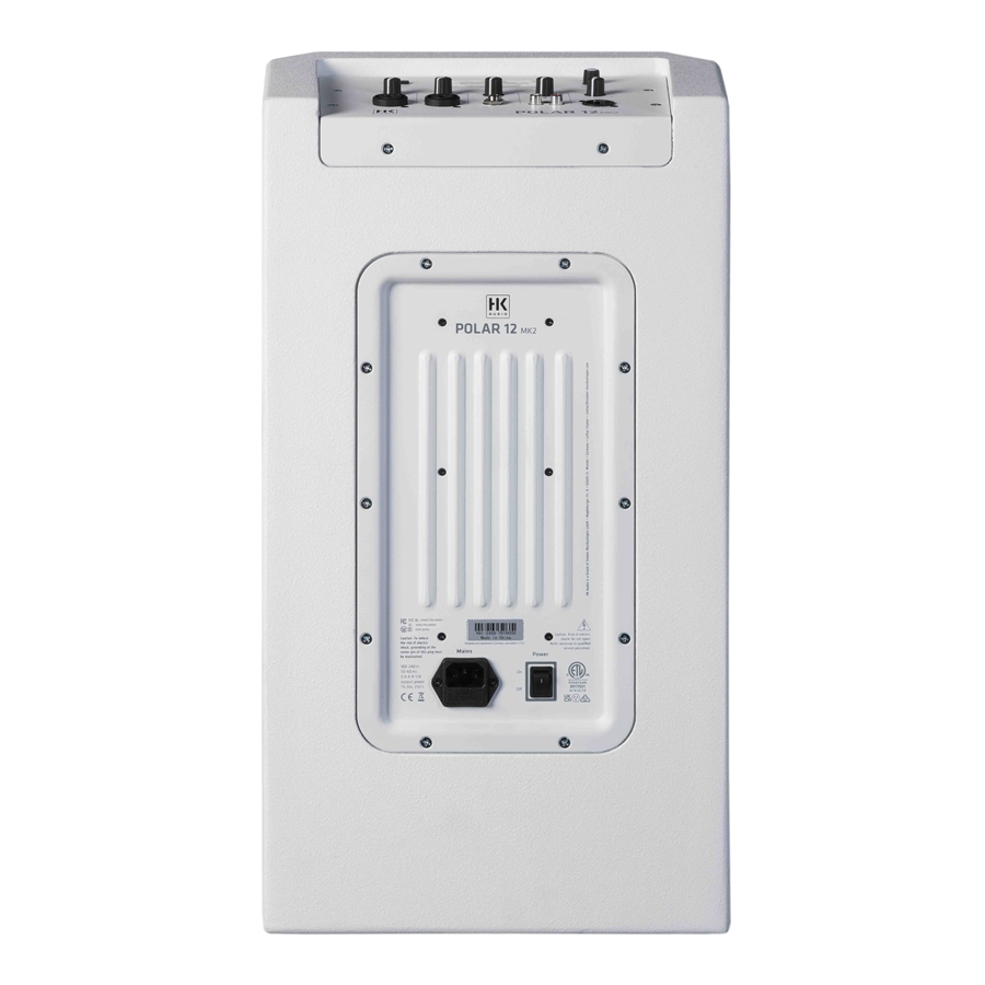 HK Audio Polar 12 MKII W - Sistema A Colonna Attivo 2000W Bluetooth 5.0 Bianco