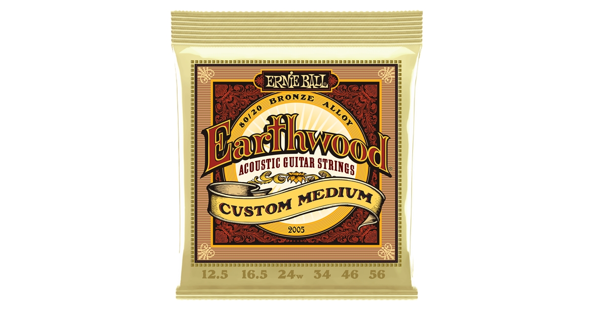 Ernie Ball 2005 Earthwood Custom Medium Bronze 80/20