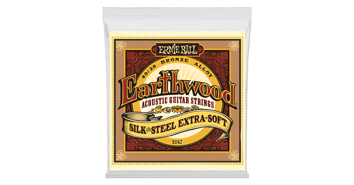 Ernie Ball 2047 Earthwood Silk Steel 80/20 Bronze Extra Soft 10-50