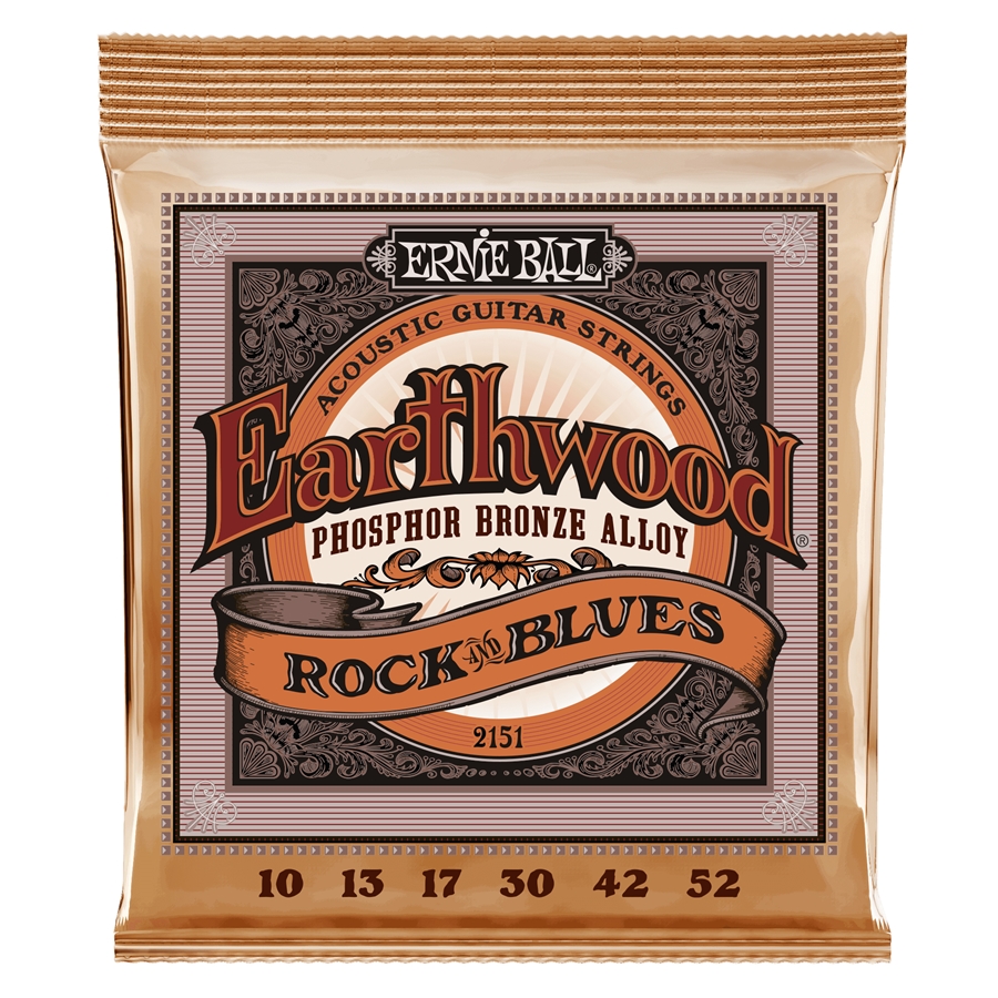 Ernie Ball 2151 Earthwood Rock Blues con SOL Liscio Phosphor Bronze