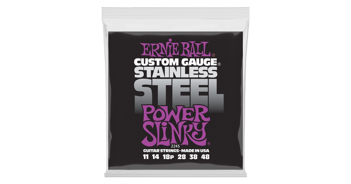 Ernie Ball 2245 Stainless Steel Power Slinky 11-48