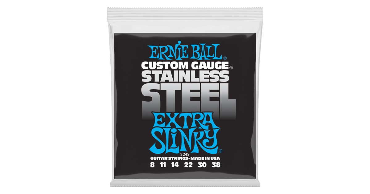 Ernie Ball 2249 Stainless Steel Extra Slinky 8-38
