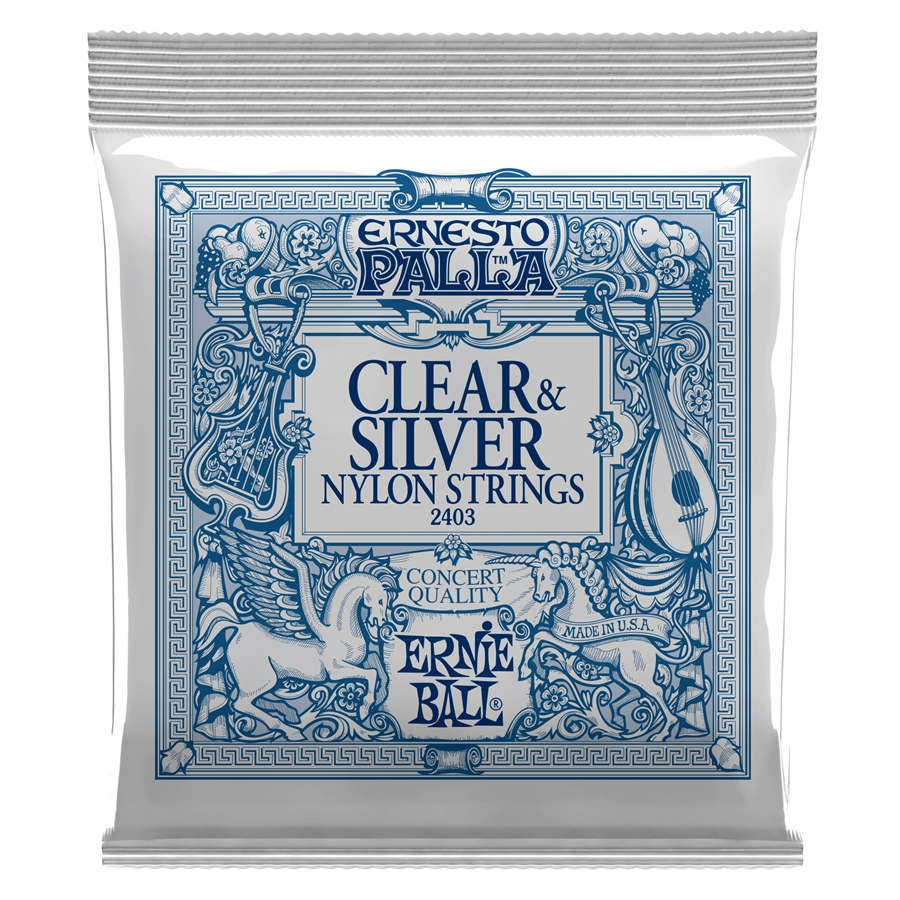 Ernie Ball 2403 Ernesto Palla Clear Silver