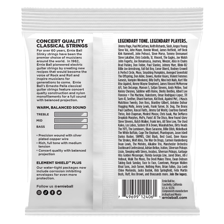 Ernie Ball 2406 Ernesto Palla Black Silver