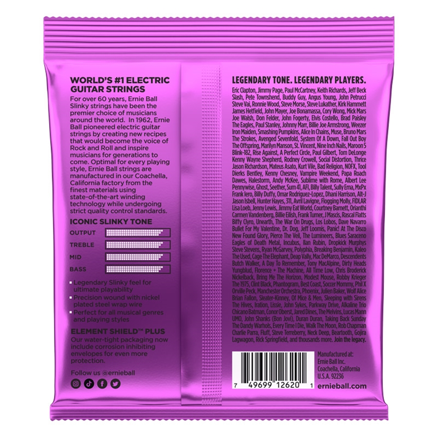 Ernie Ball 2620 Nickel Wound Power Slinky 11-58
