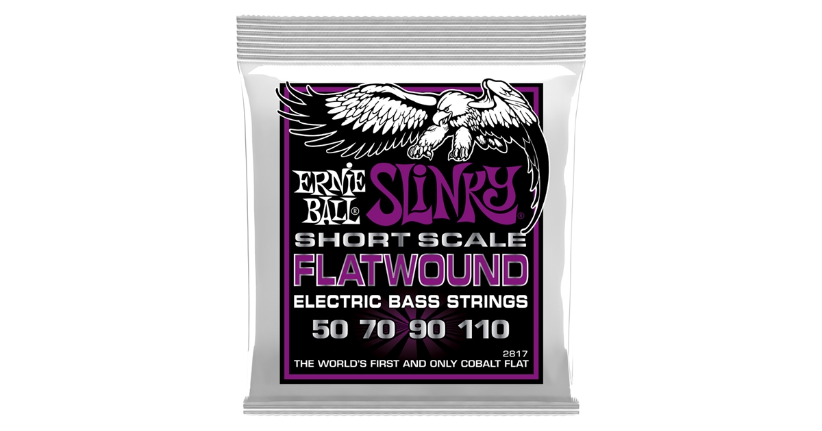Ernie Ball 2817 Slinky Short Scale Flatwound El Bass 50-110