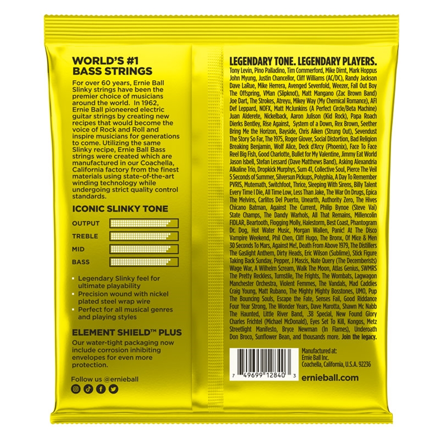 Ernie Ball 2840 Nickel Wound Beefy Slinky 65-130