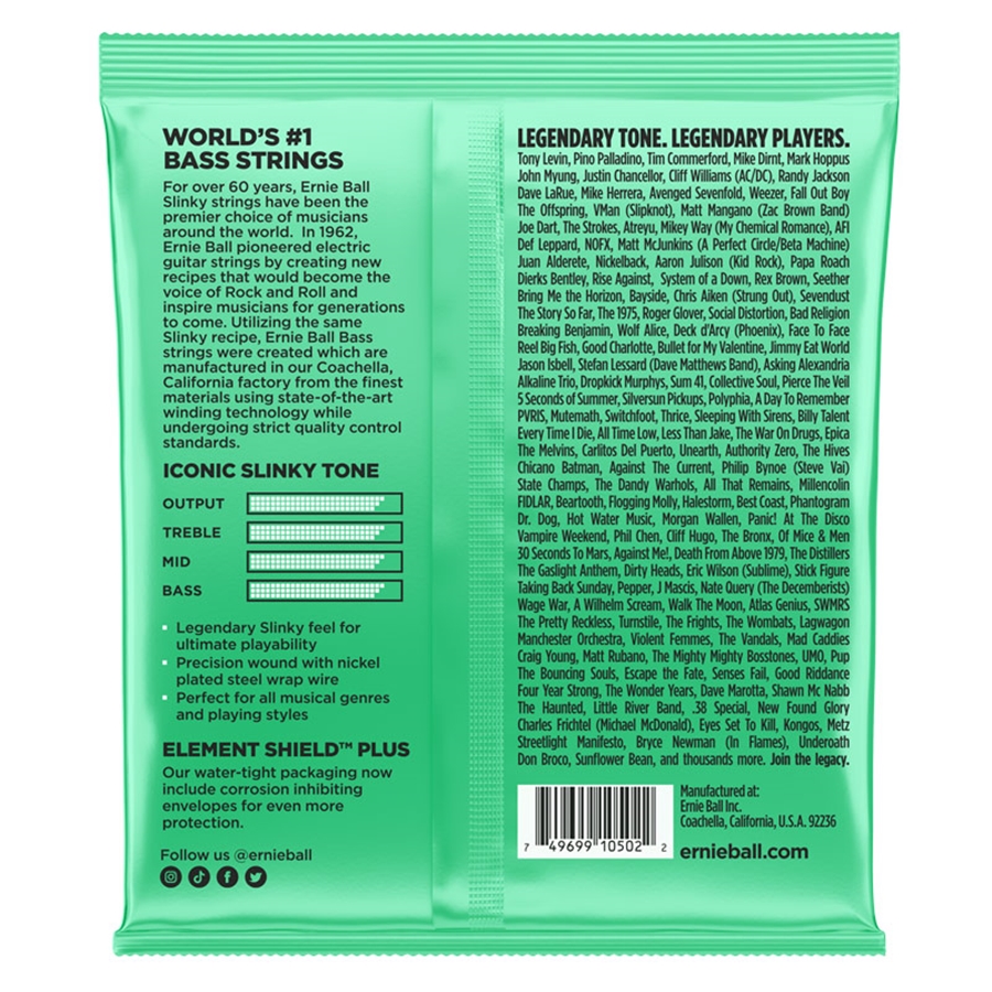 Ernie Ball 2841 Hyper Slinky Bass 40-100