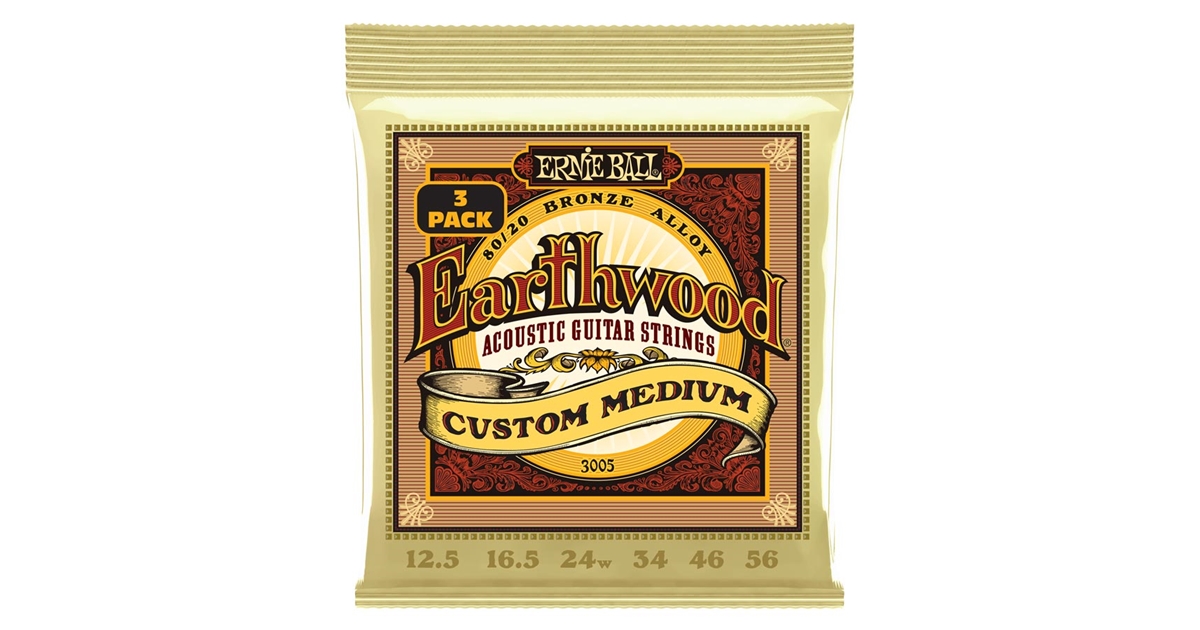 Ernie Ball 3005 Erthwd Custom Med 8020 12.5 56