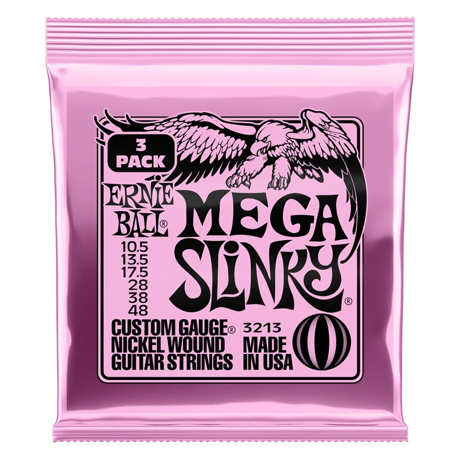Ernie Ball 3213 Mega Slinky NcklWnd 3 Pk 10.5 4