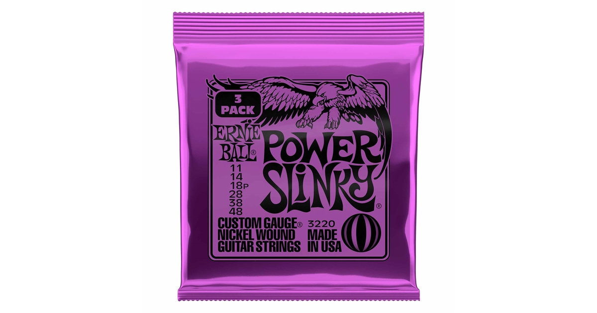 Ernie Ball 3220 Nickel Wound Power Slinky 11-48 - 3 Set