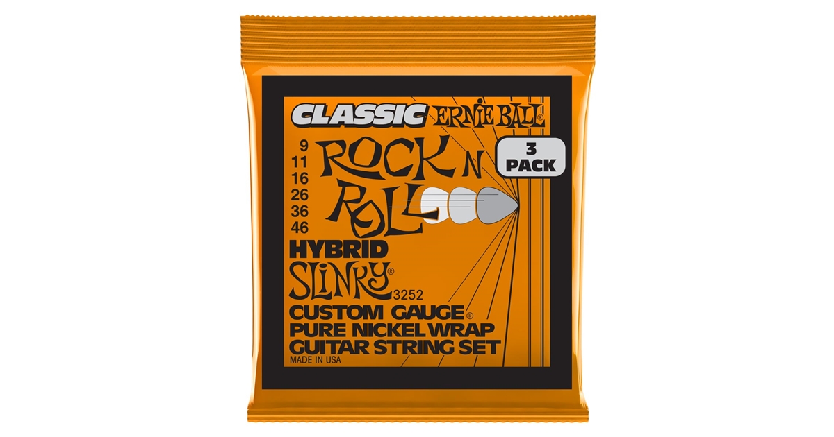 Ernie Ball 3252 Hybrid SlinkyClassic RnR Pk 9 46