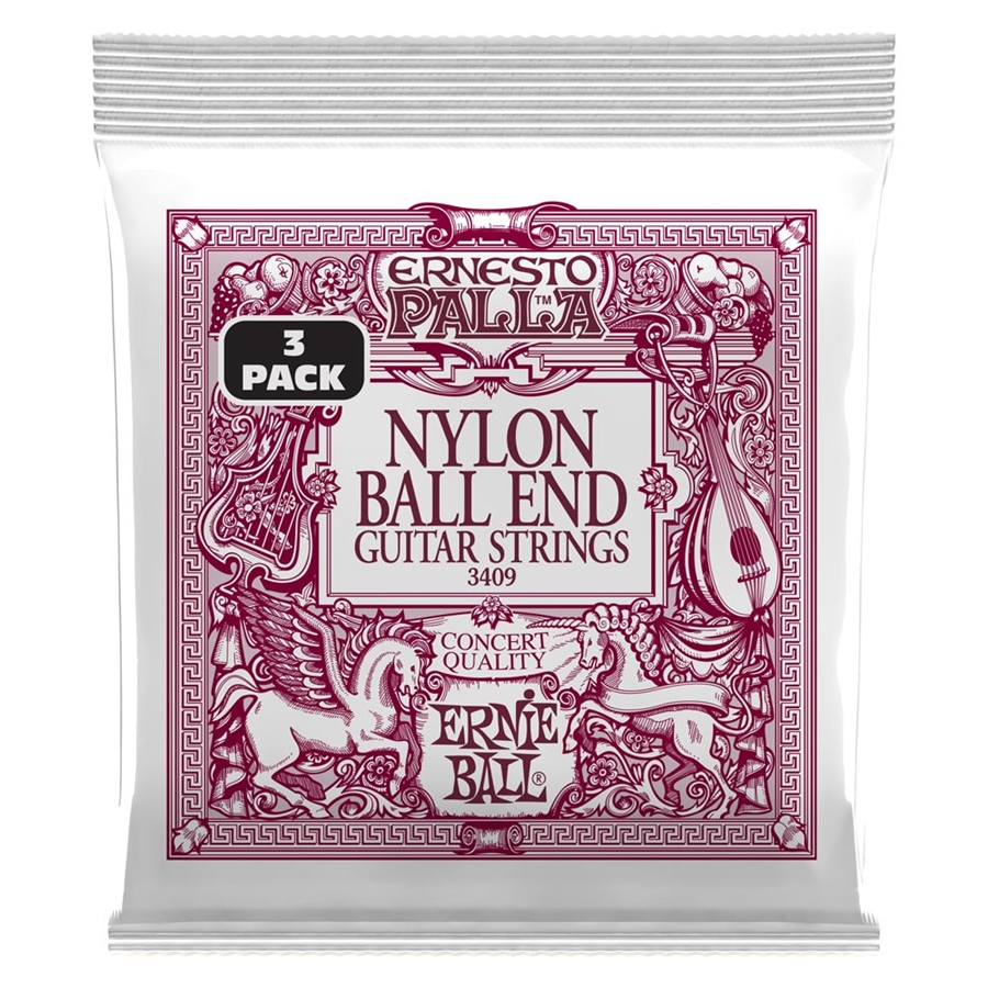 Ernie Ball 3409 Ernesto Palla Bk Gold Ball 3 Pk