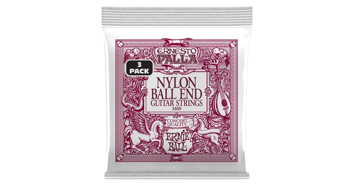 Ernie Ball 3409 Ernesto Palla Bk Gold Ball 3 Pk