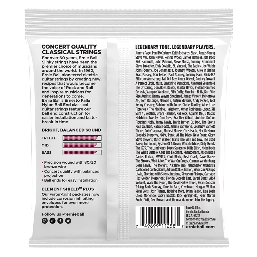 Ernie Ball 3409 Ernesto Palla Bk Gold Ball 3 Pk