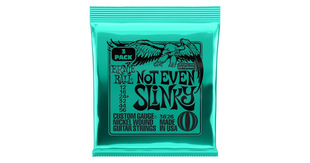 Ernie Ball 3626 Not Even Slinky Nckl 3 Pk 12 56