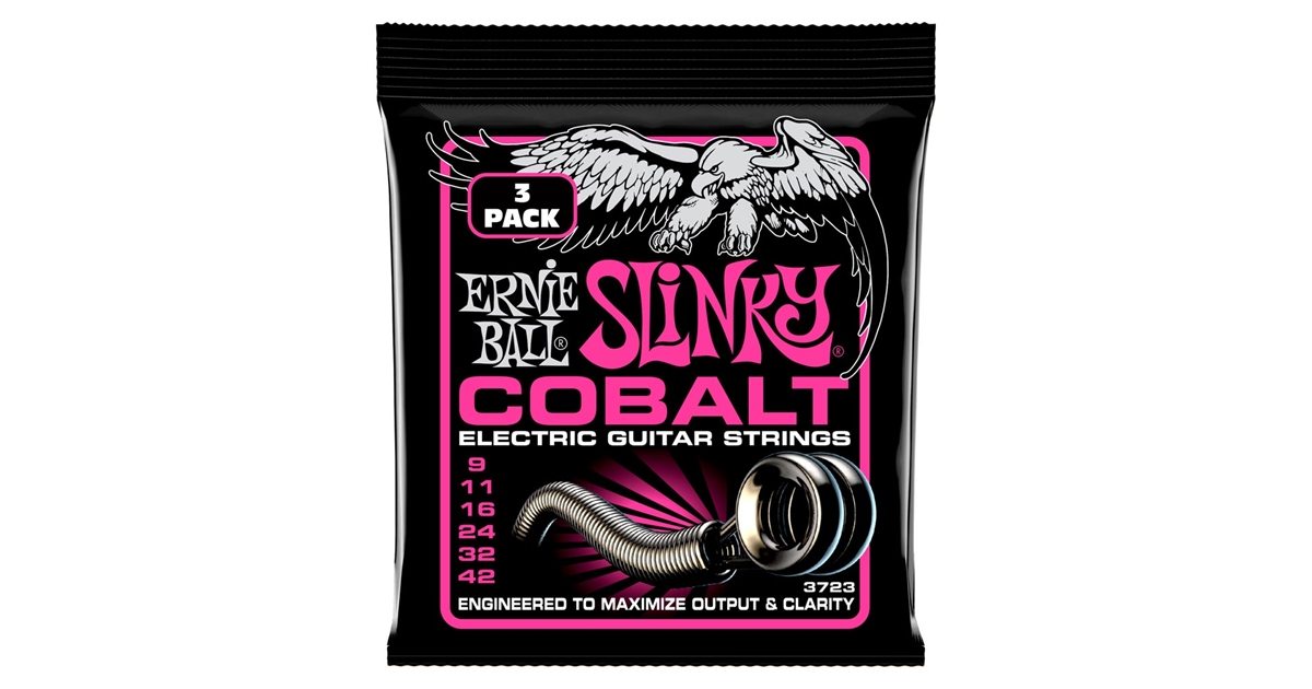Ernie Ball 3723 Super Slinky Cobalt 3 Pk 9 42