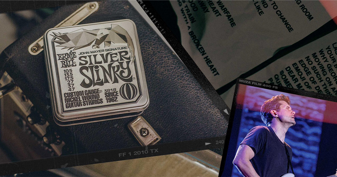 Ernie Ball 3817 John Mayer Silver Slinky 10.5-47 6 Pk