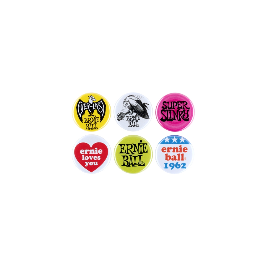 Ernie Ball 4009 1 Assorted Buttons 6pk
