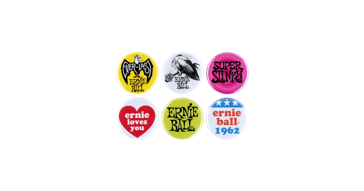 Ernie Ball 4009 1 Assorted Buttons 6pk