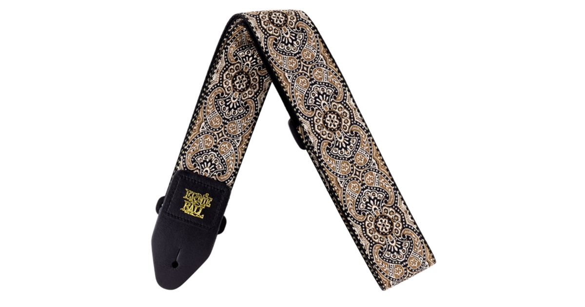 Ernie Ball 4163 Tracolla Gold Black Paisley Jacquard