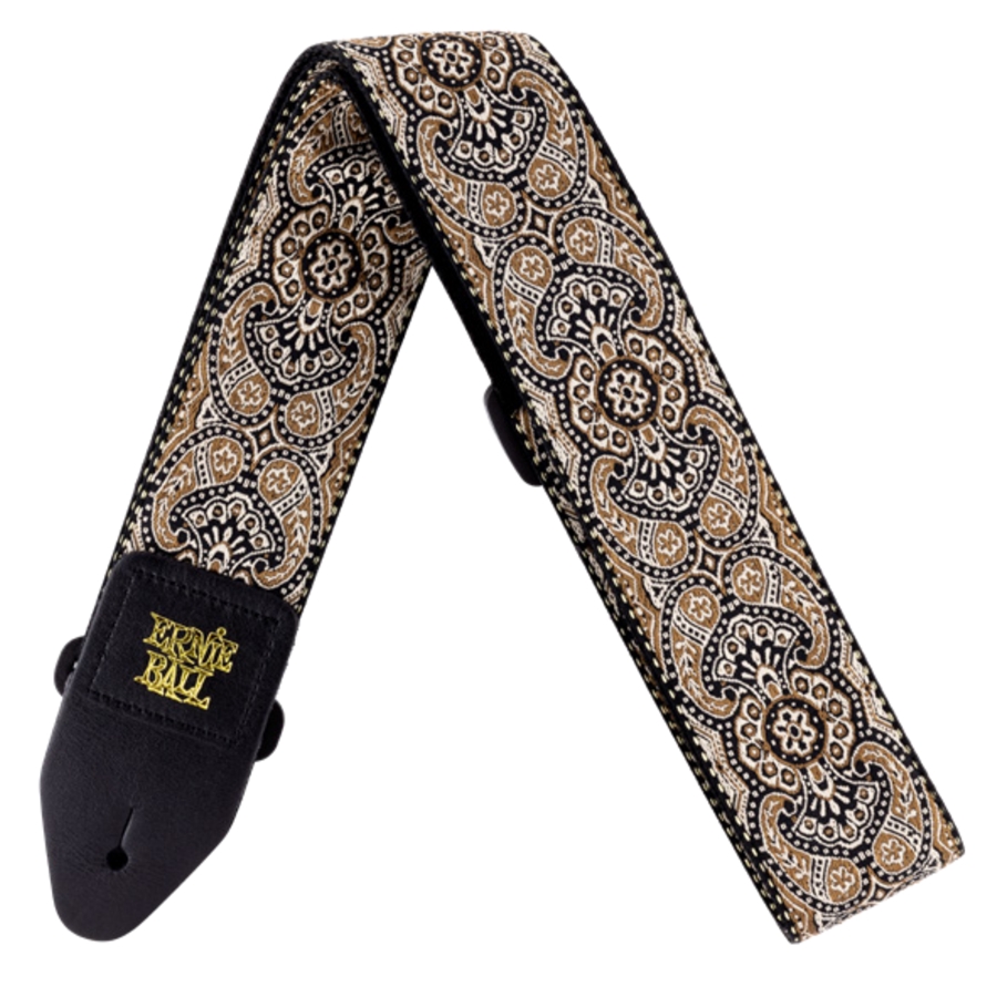 Ernie Ball 4163 Tracolla Gold Black Paisley Jacquard