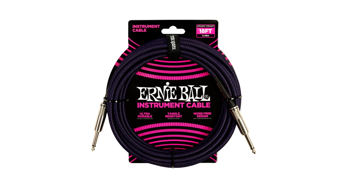Ernie Ball 6395 Braided Straight Straight 5.5m
