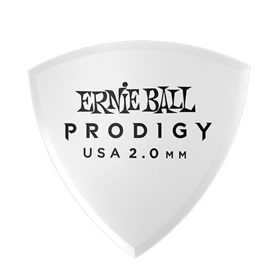 Ernie Ball 9337 Plettri Prodigy Shield White 2,0 mm Busta 6