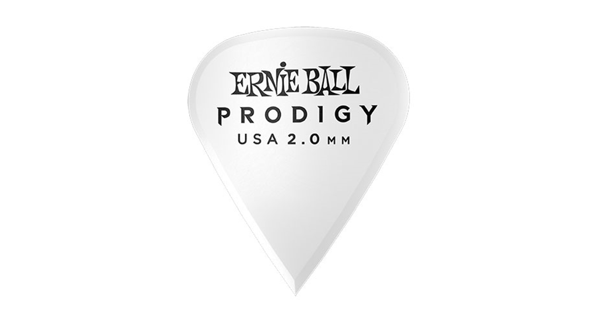 Ernie Ball 9341 Plettri Prodigy Sharp White 2,0 mm Busta 6