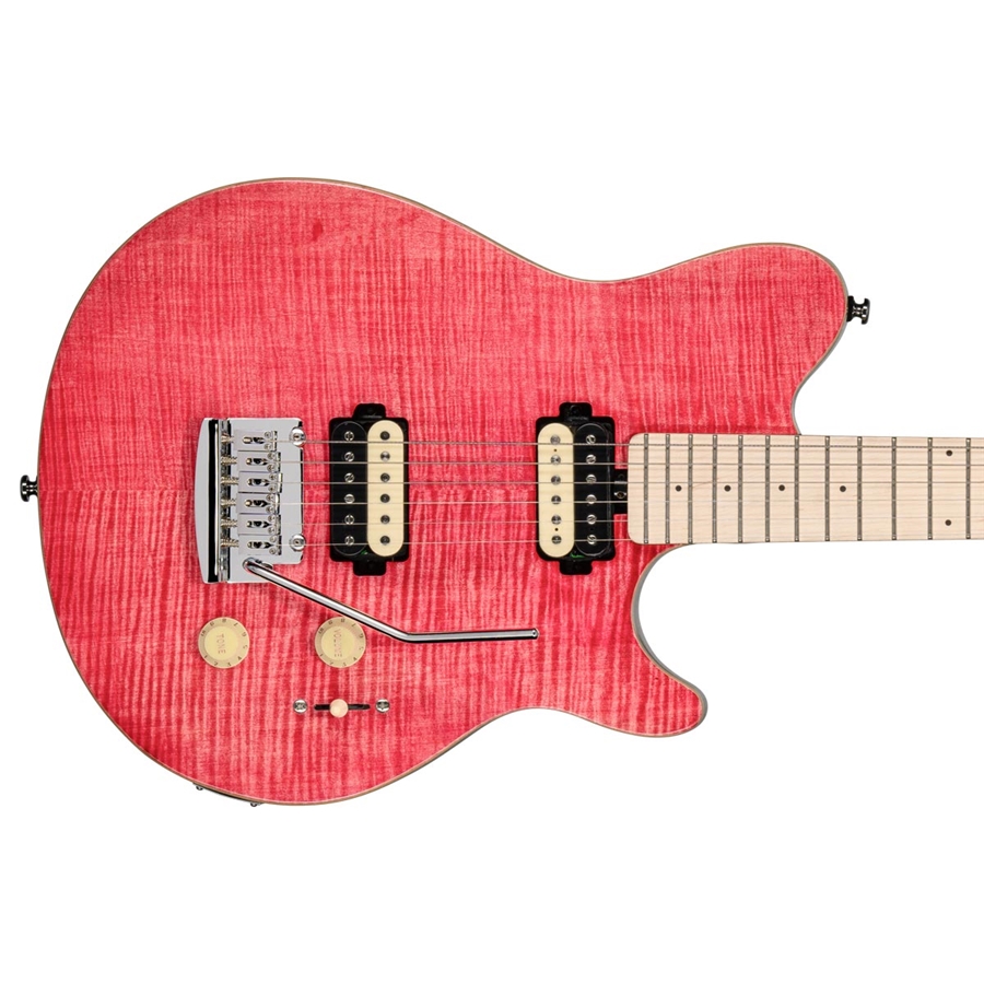Sterling by MusicMan Axis AX3 Flame Maple Stain Pink