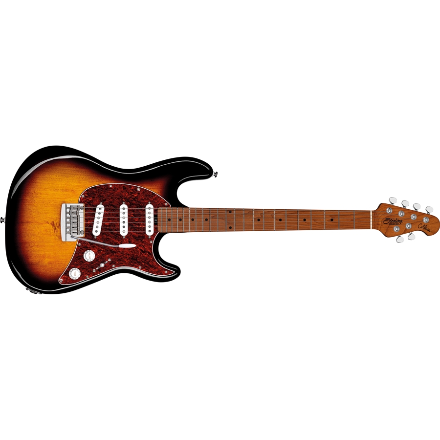 Sterling by MusicMan Cutlass SSS Vintage Sunburst Tastiera Acero Roasted