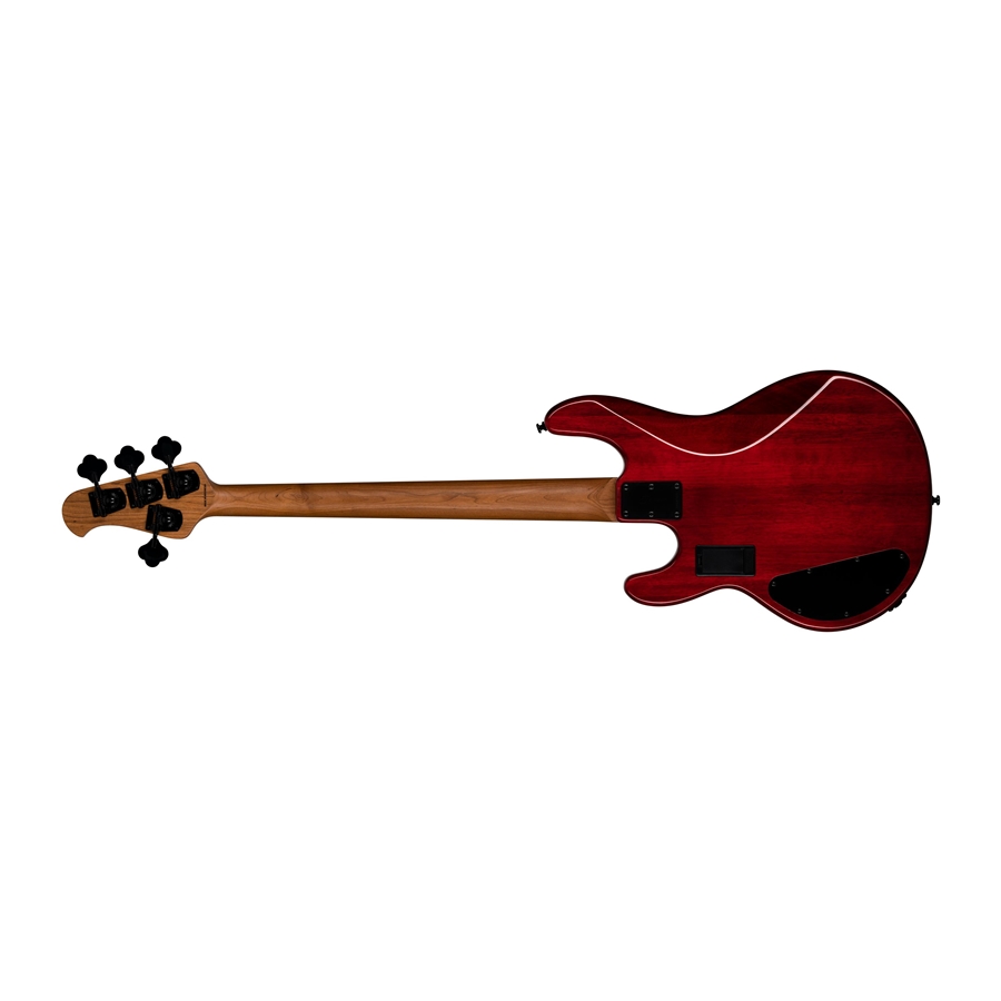 Sterling by MusicMan RAY34HH Spalted Maple Blood Orange Burst