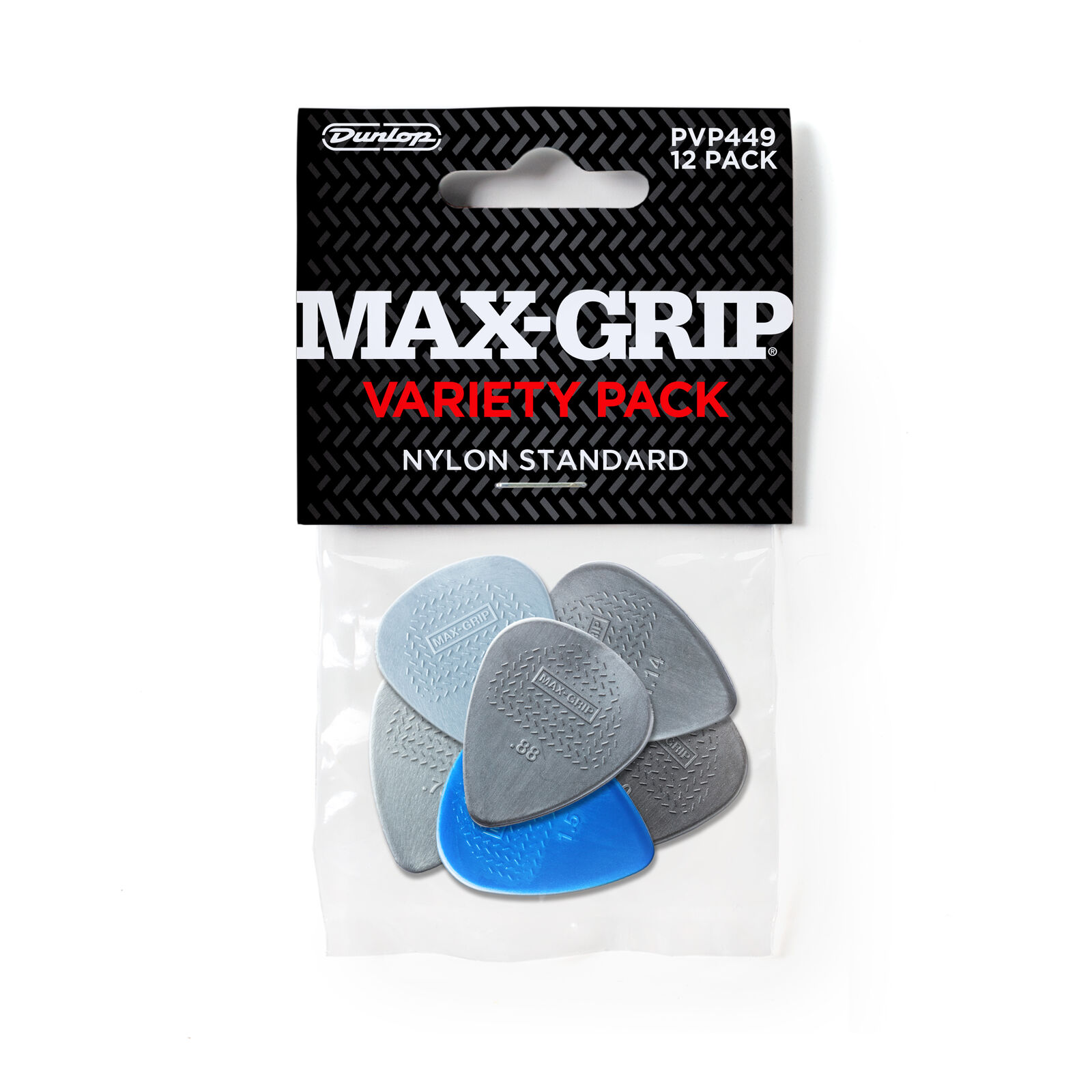 Dunlop PVP449 Max-Grip Nylon Standard Variety Pack 12