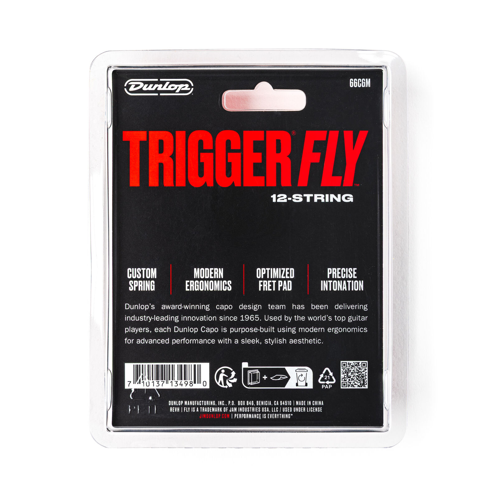 Dunlop 66CGM Trigger Fly Capo 12 String Gun Metal