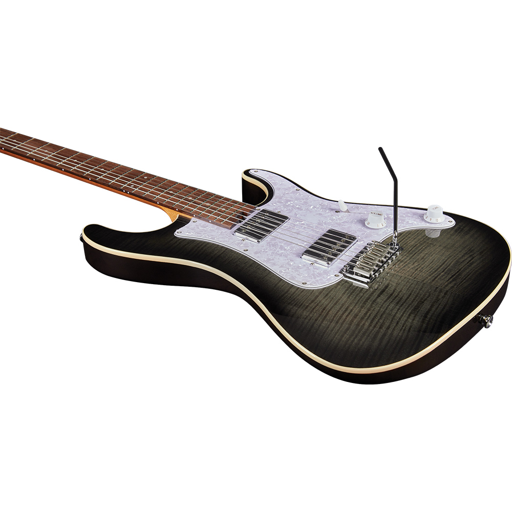 Eko Guitars Fire400Aurora Flamed Grey Burst