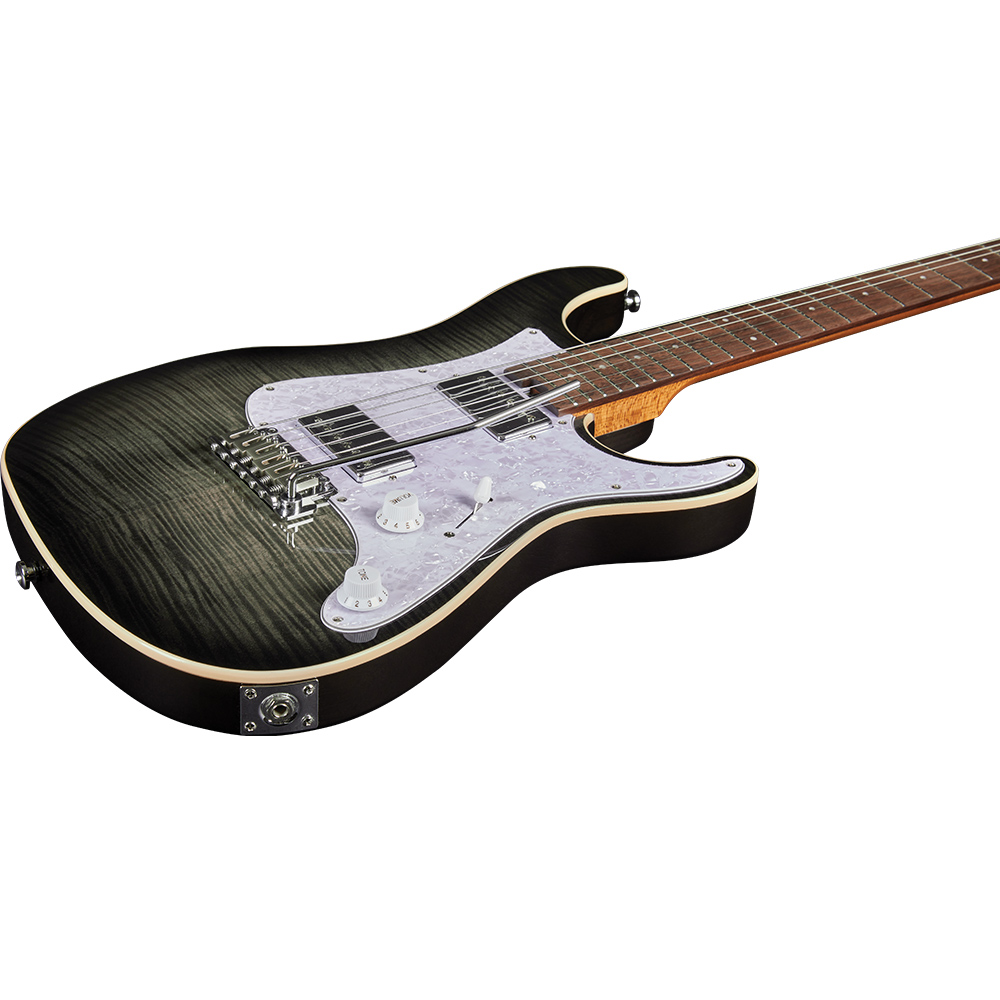 Eko Guitars Fire400Aurora Flamed Grey Burst