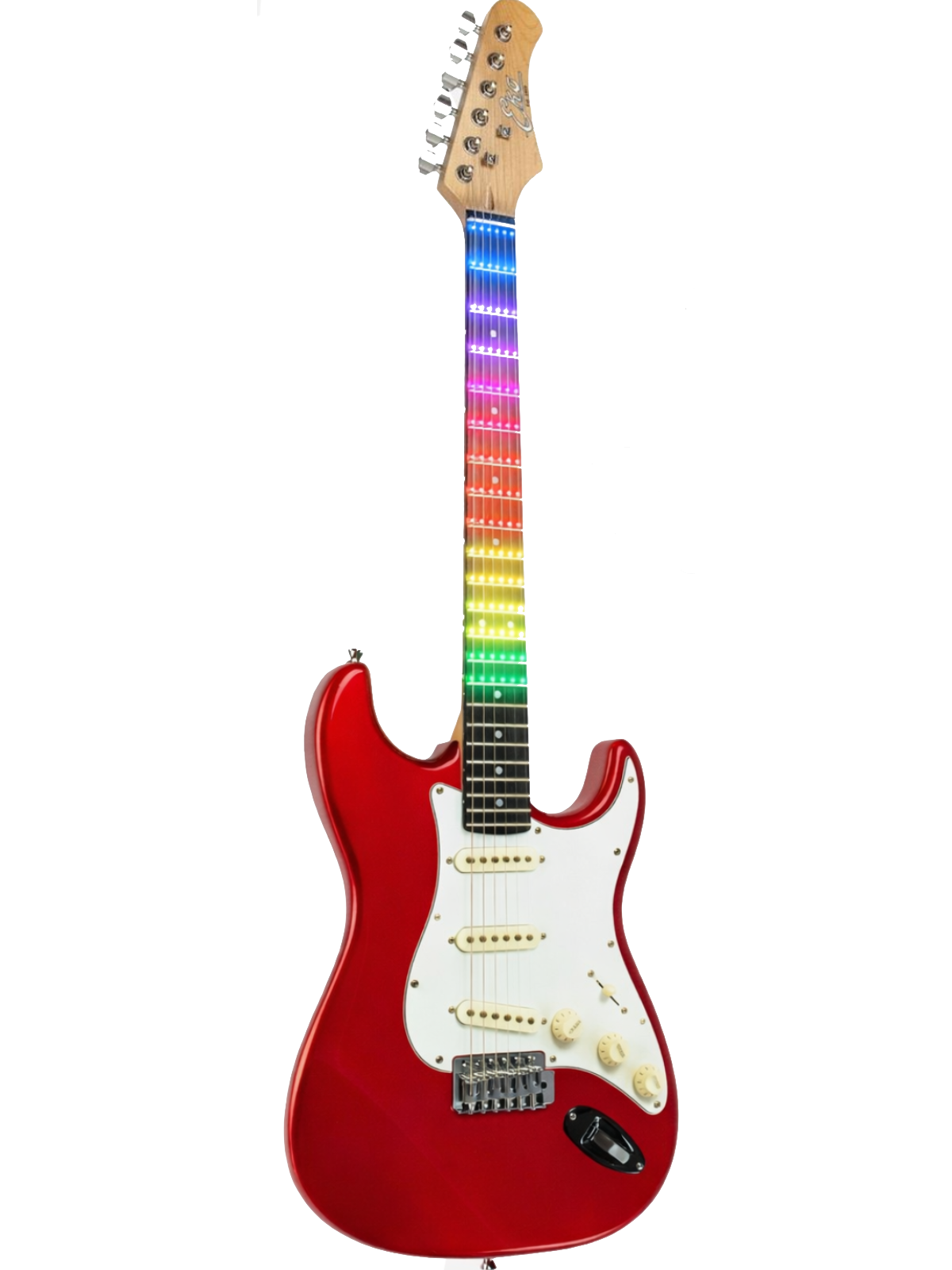 Eko Guitars ST-300 Fiesta Red Visual Note