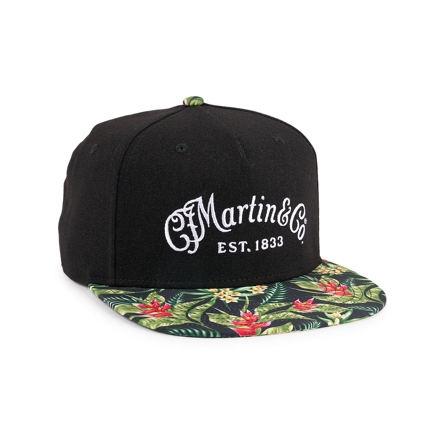 C.F. Martin & Co. Oahu Flat Brim Hat Black