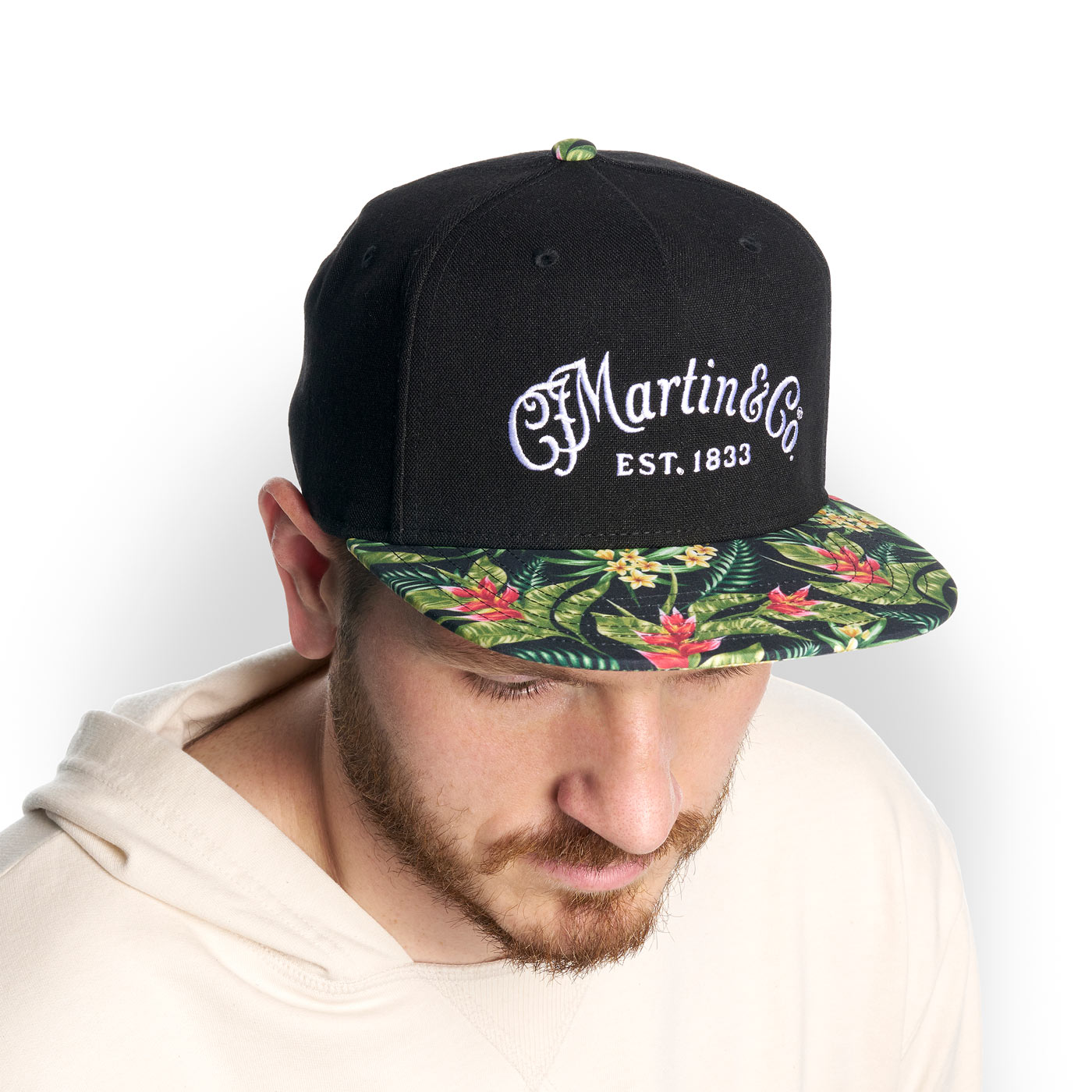 C.F. Martin & Co. Oahu Flat Brim Hat Black
