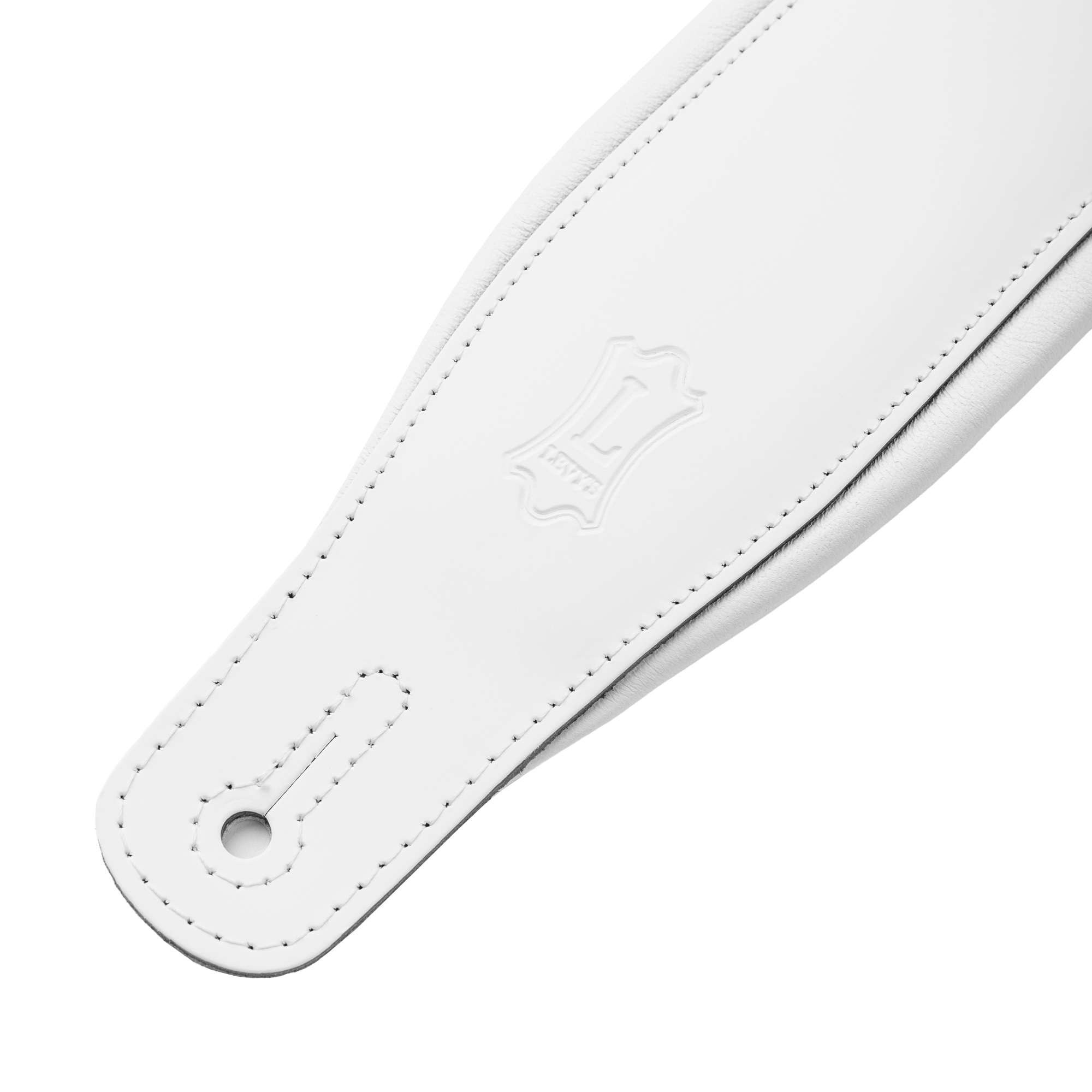 Levy's M26PD-WHT_WHT Tracolla in pelle pieno fiore imbottita White e White 3
