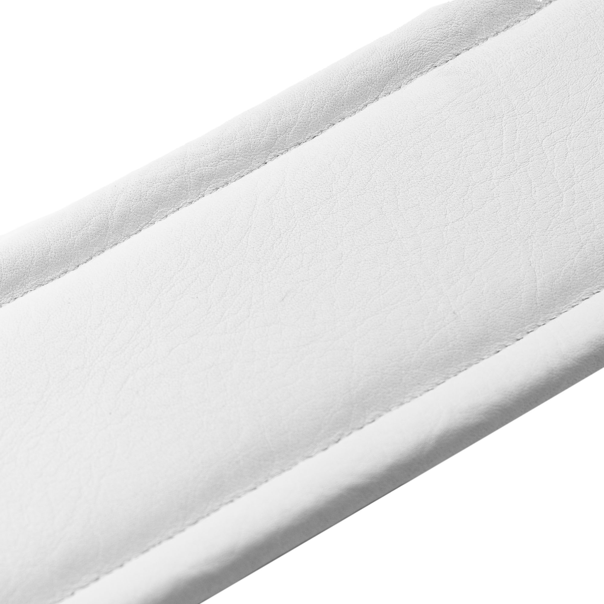Levy's M26PD-WHT_WHT Tracolla in pelle pieno fiore imbottita White e White 3