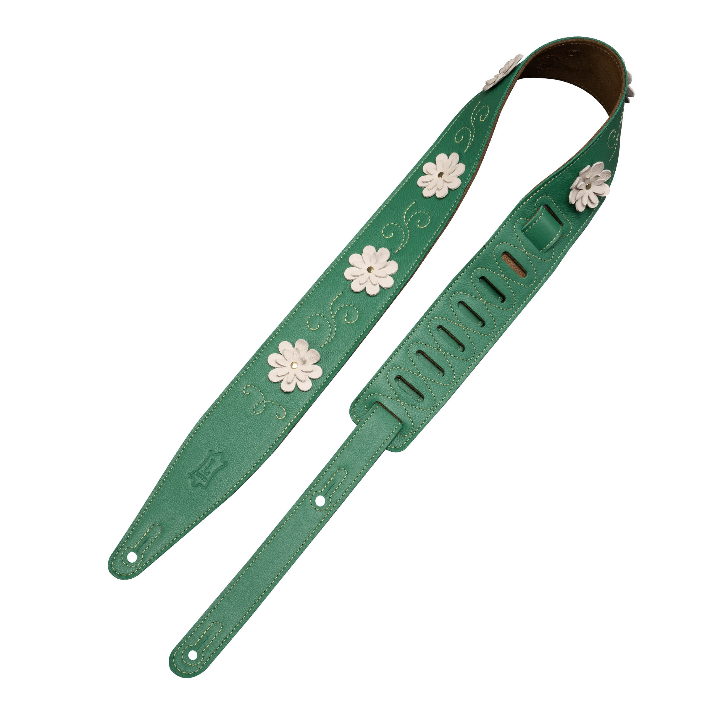 Levy's MG317IB-001 Tracolla in pelle Green 2.5