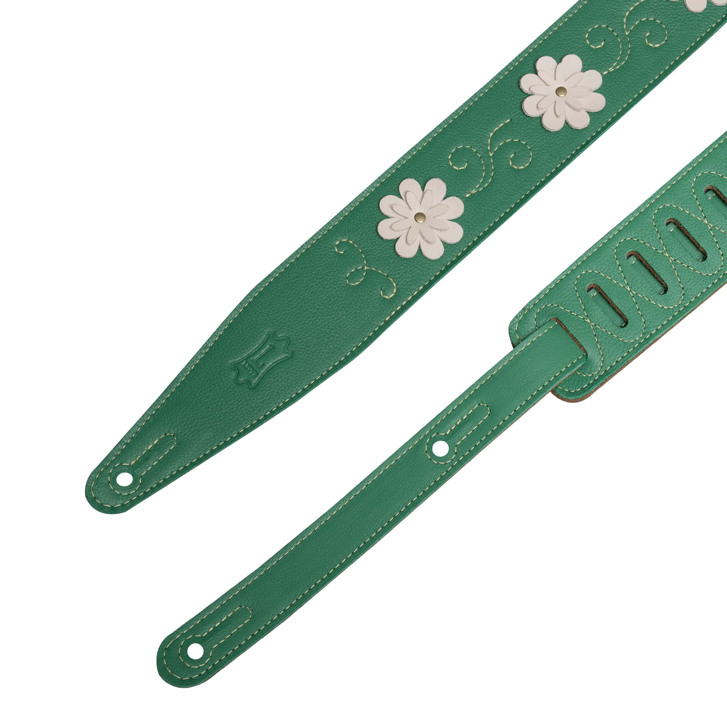 Levy's MG317IB-001 Tracolla in pelle Green 2.5