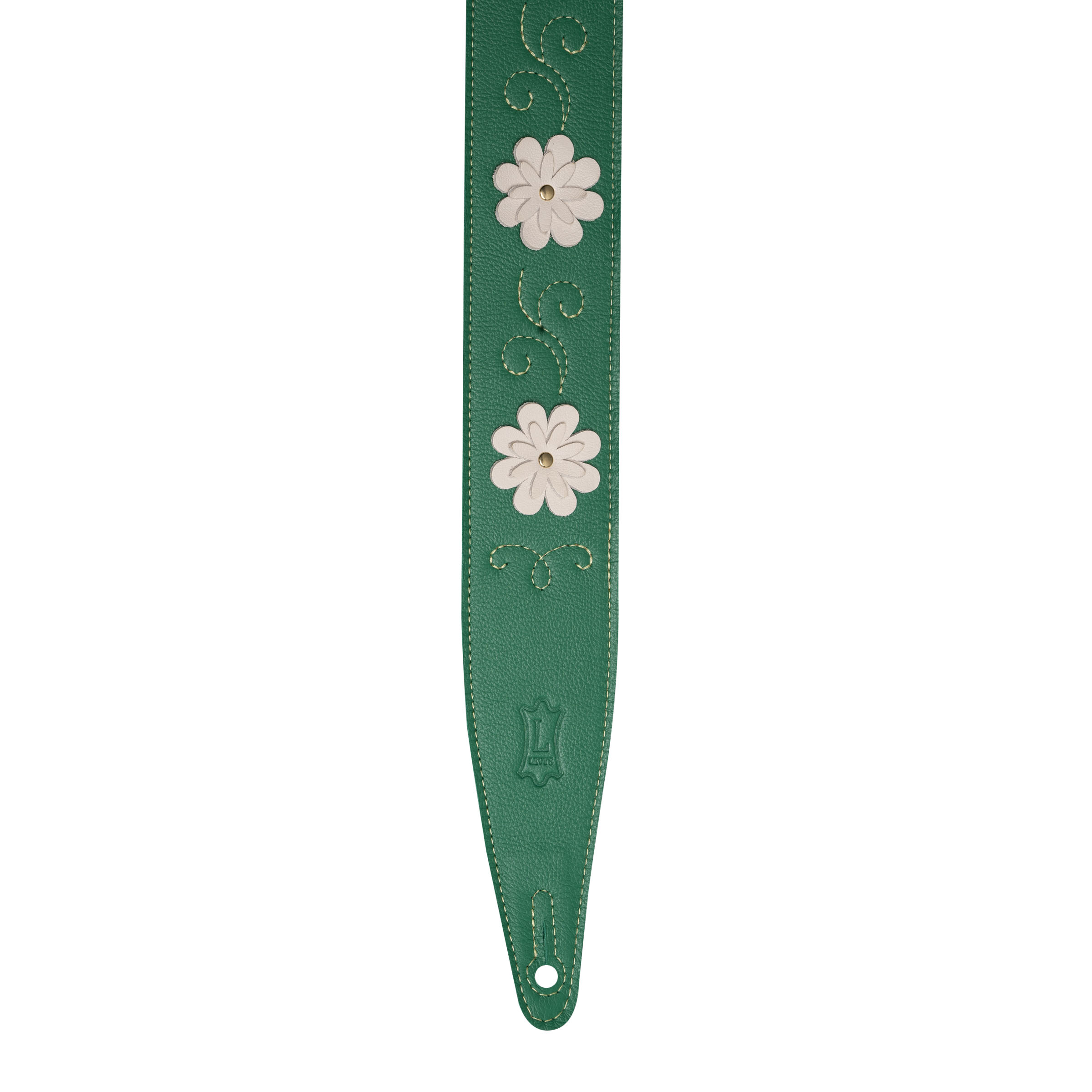 Levy's MG317IB-001 Tracolla in pelle Green 2.5