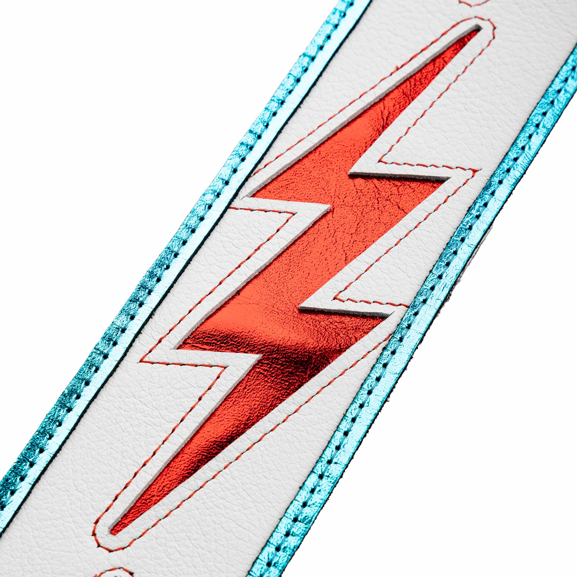 Levy's MJH317-006 Tracolla in pelle Glam Rock lightning Bolt 2.5