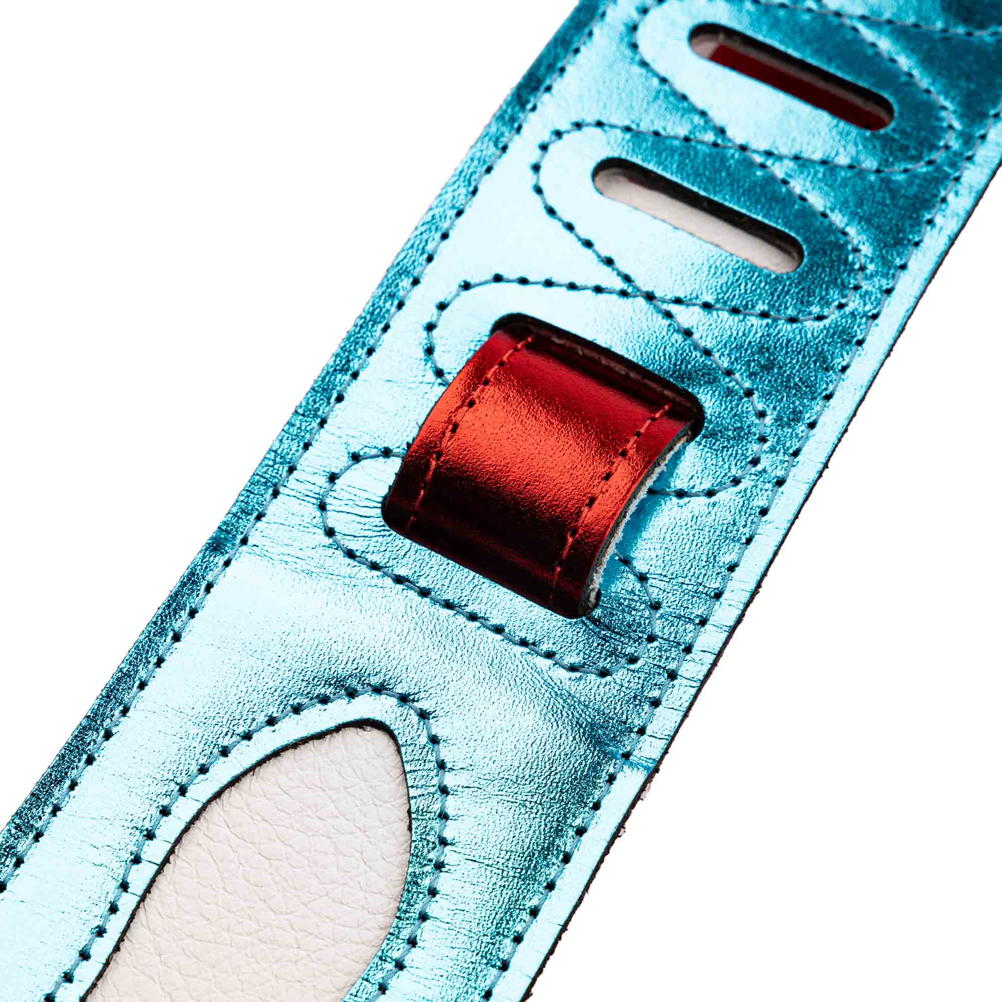 Levy's MJH317-006 Tracolla in pelle Glam Rock lightning Bolt 2.5