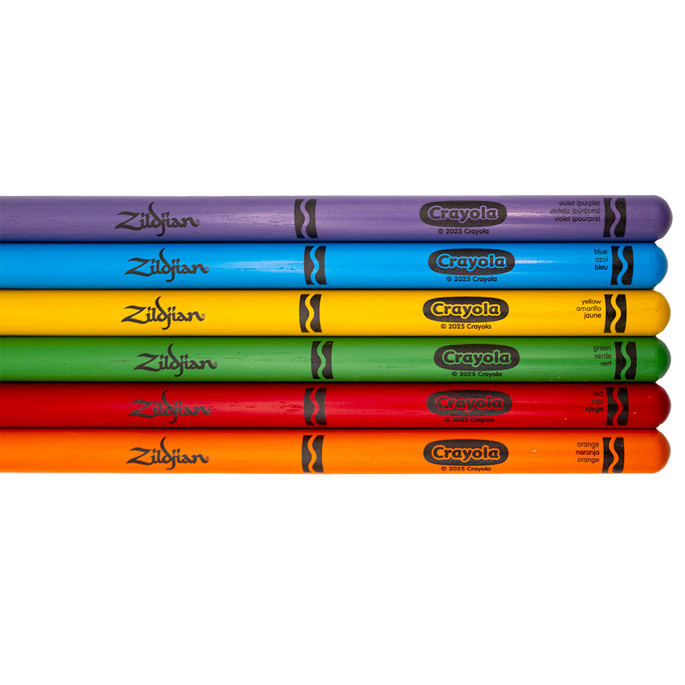 Zildjian PZA ZKIDS 6 DRUMSTICKS PAD, CRAYOLA
